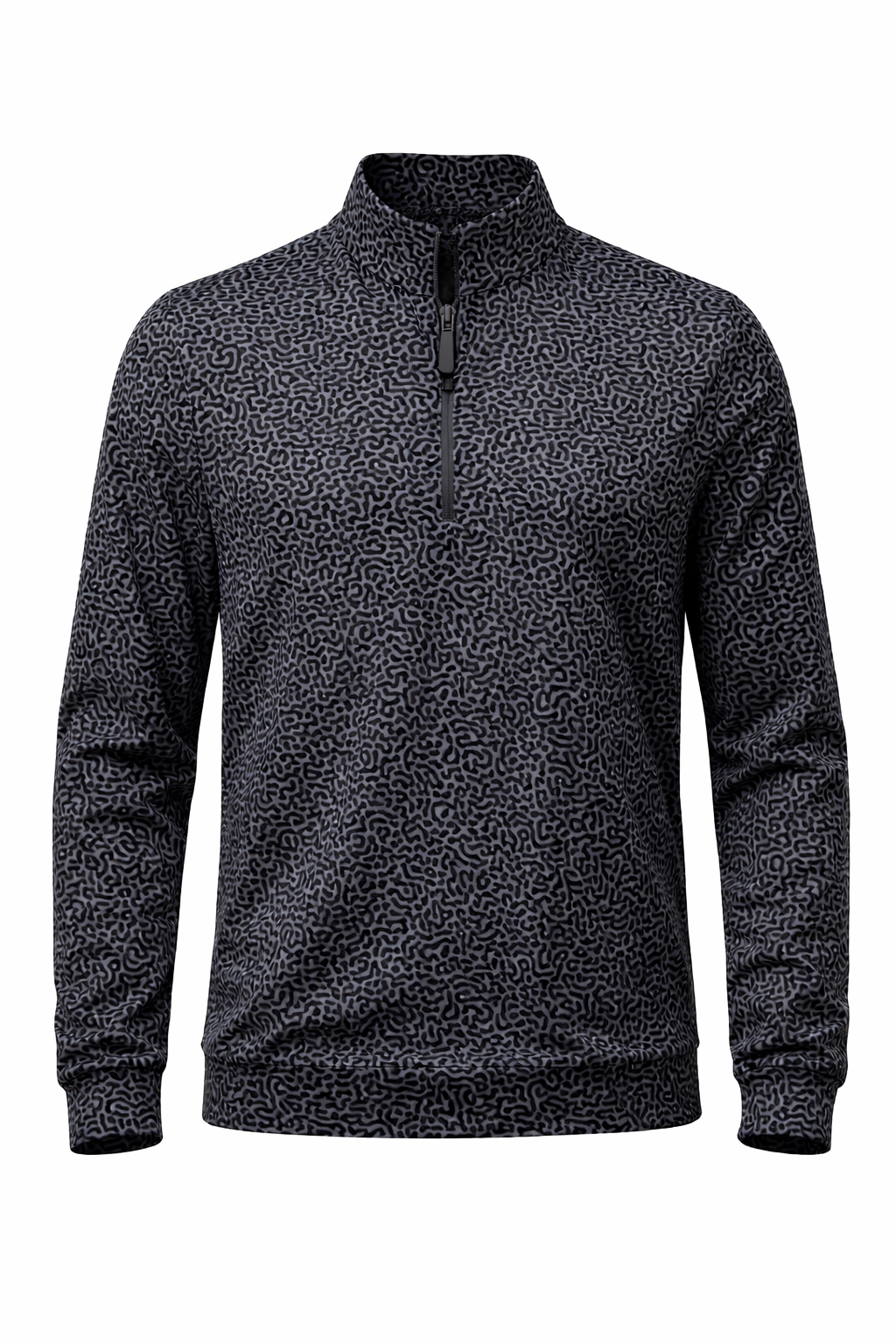 Gray and Black TALEN Pattern Quarter Zip