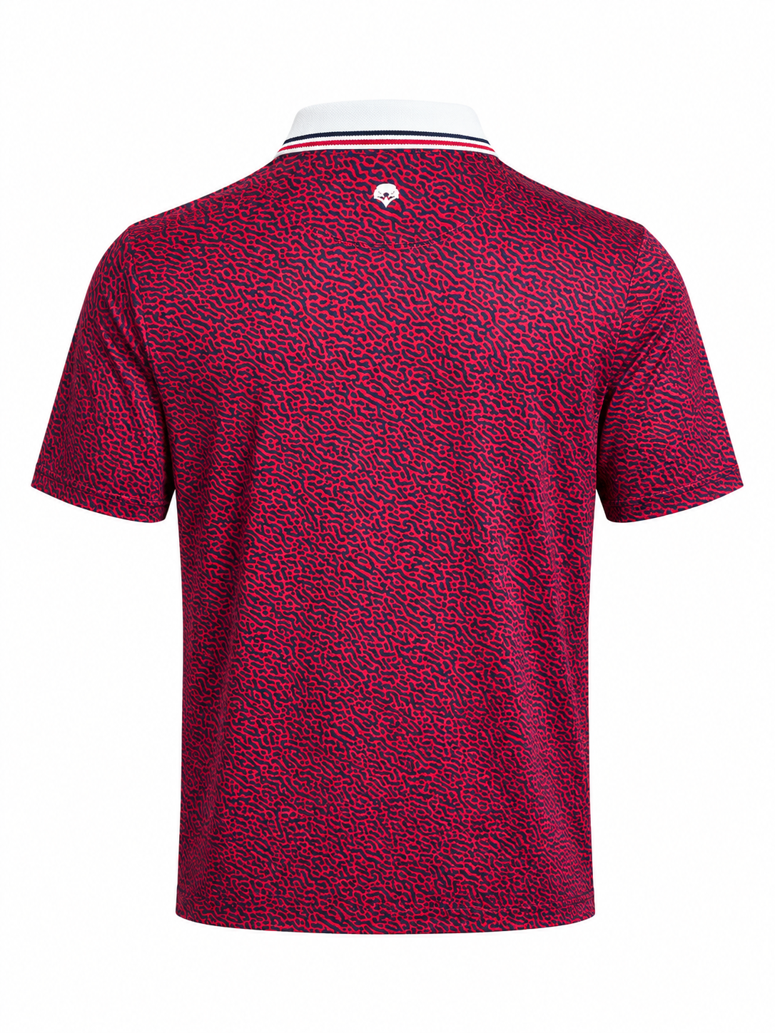 Red and Blue TALEN Print Performance Polo