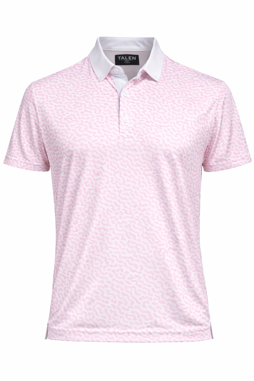 Pink TALEN Print Performance Polo