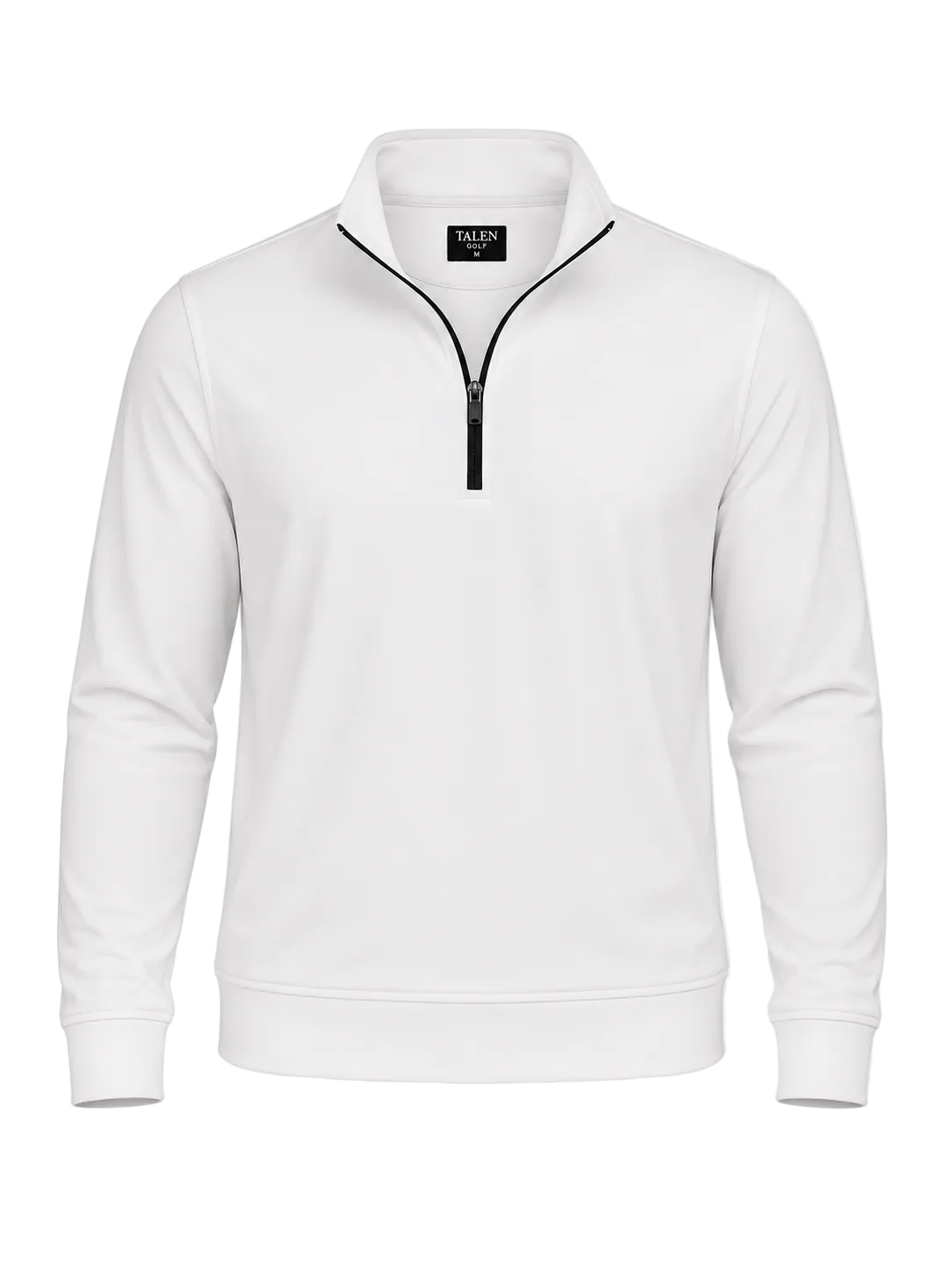 “The Benjamin” Quarter Zip in White