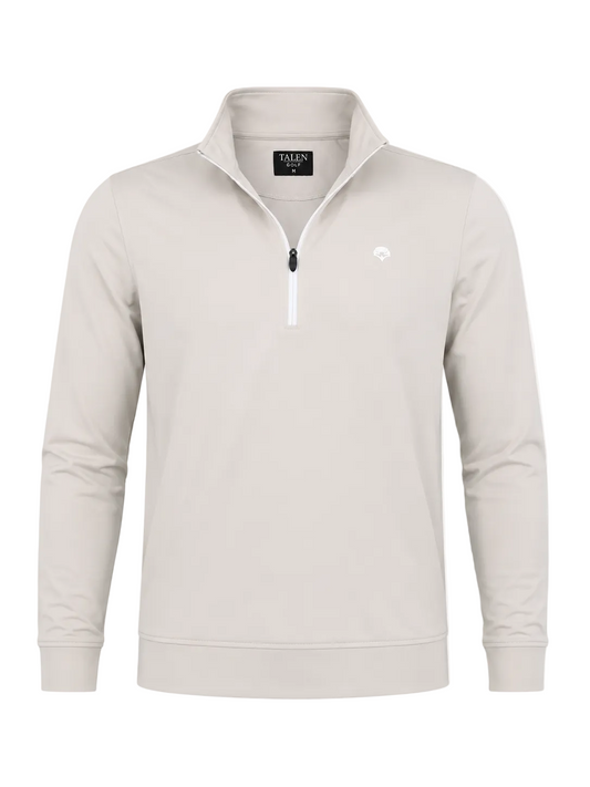 “The Joseph” Quarter Zip in Beige