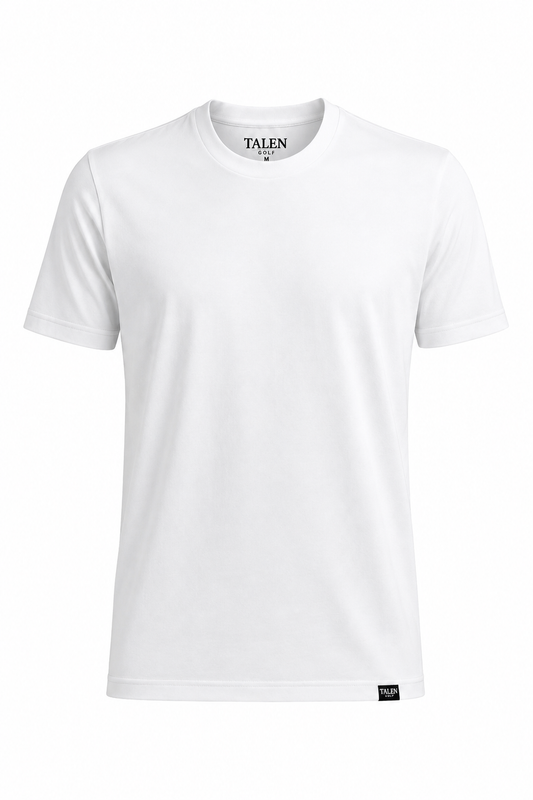 “The Tully” Stretch Cotton Tee in White