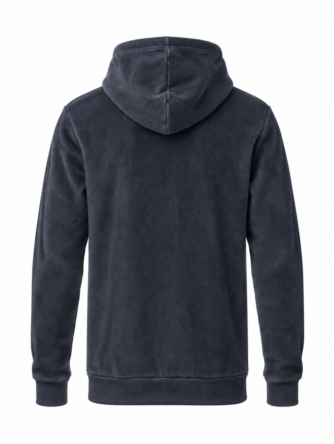 “The Erik” Stretch Corduroy Hoodie in Grey