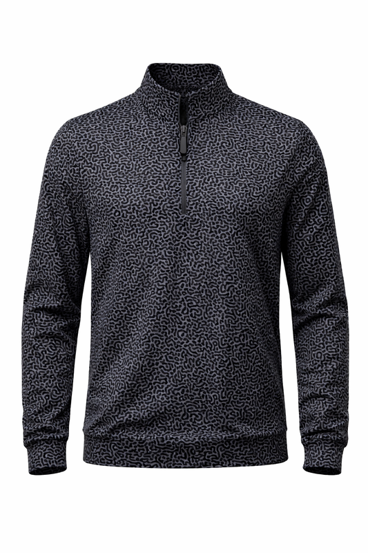 Gray and Black TALEN Pattern Quarter Zip (Copy)