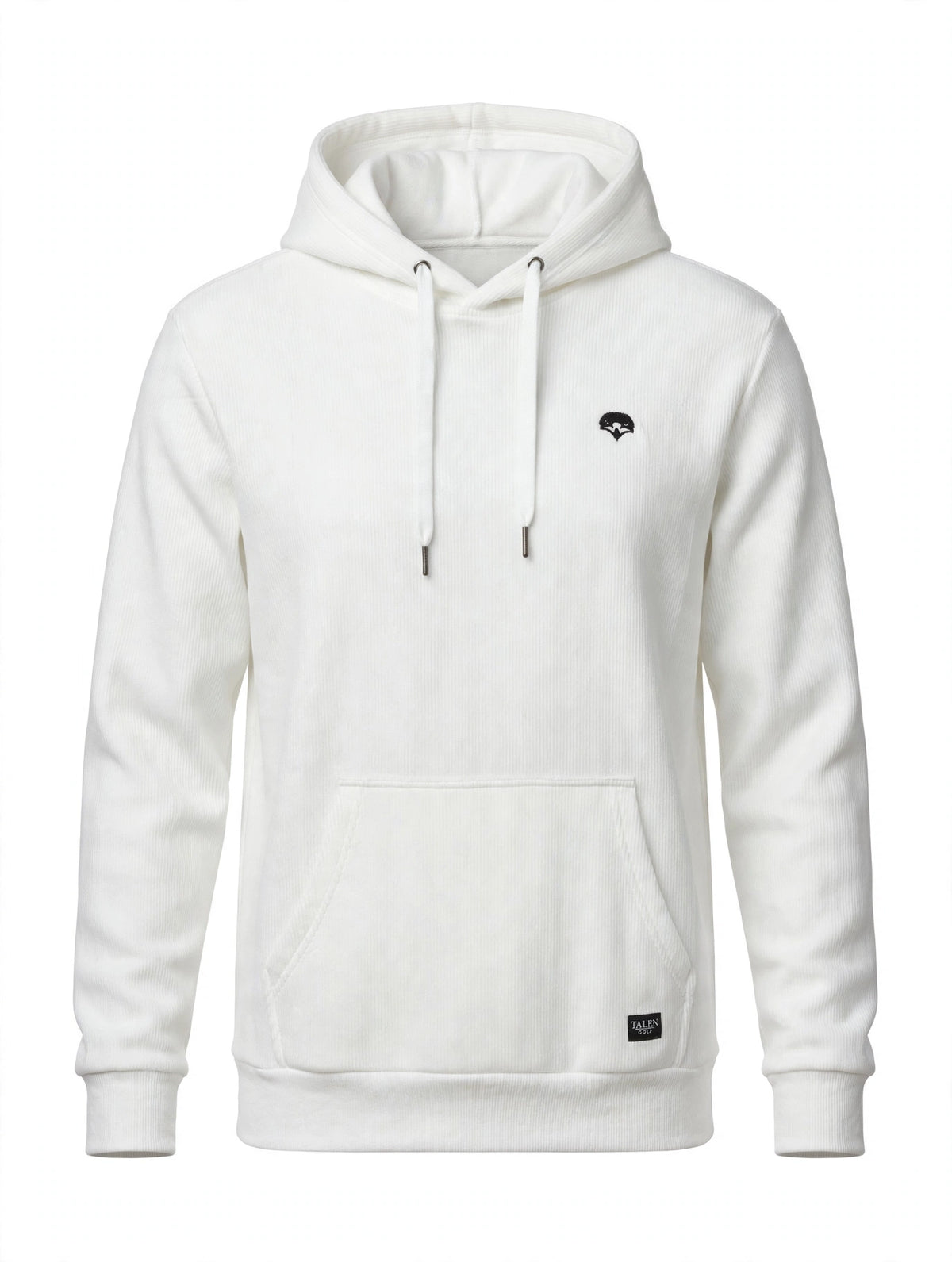 “The Erik” Stretch Corduroy Hoodie in White
