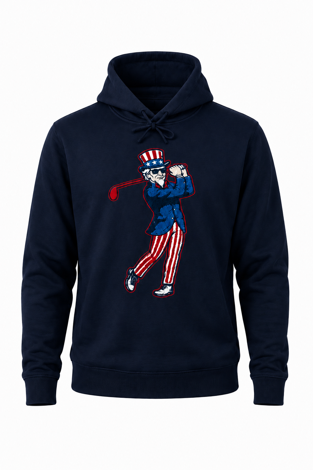 Patriot Pete Hooded Sweatshirt in Navy