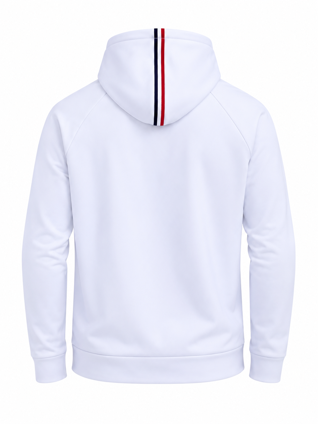 “The Eddie” Three-Stripe Hoodie in White