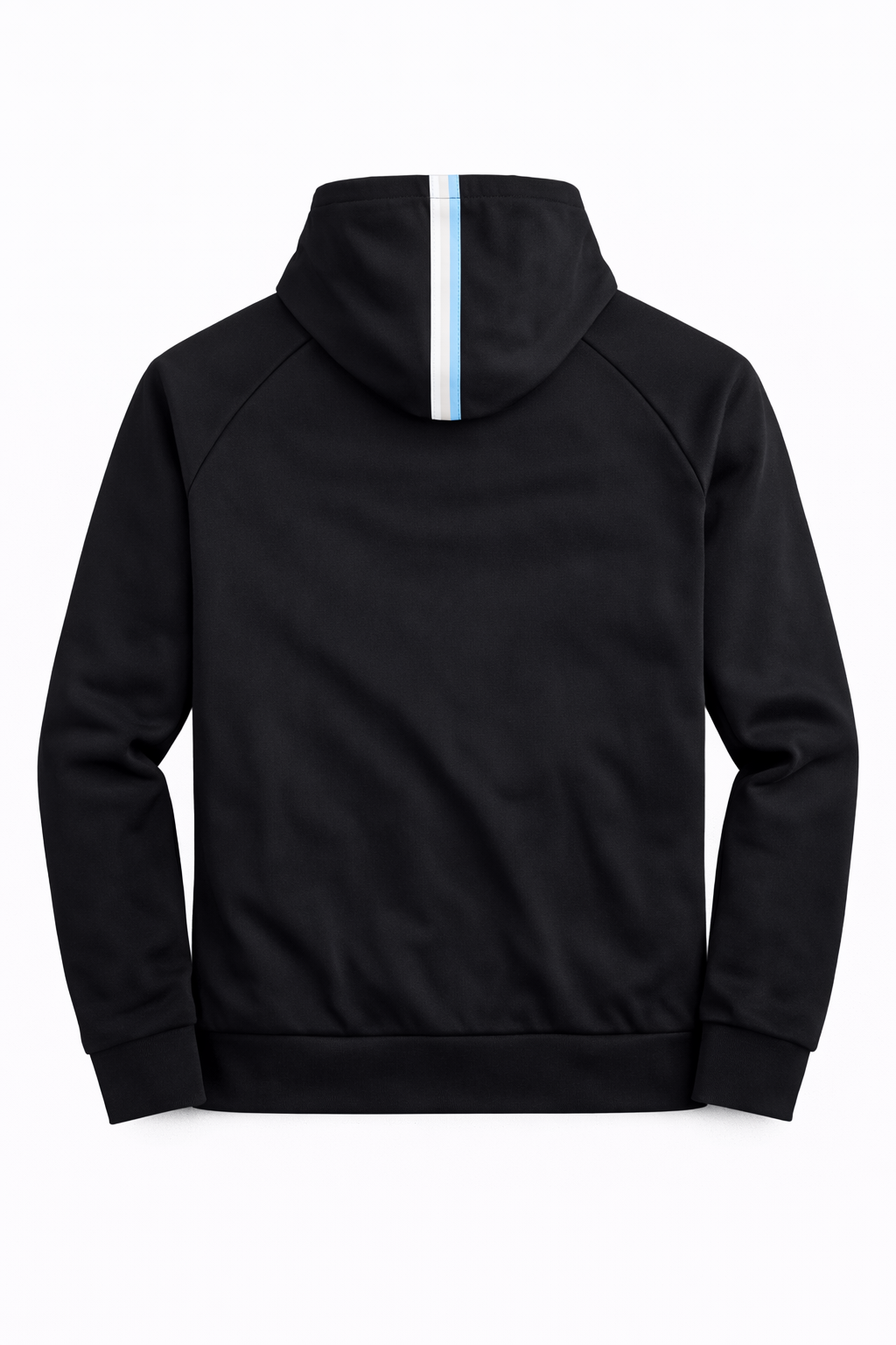 “The Eddie” Three-Stripe Hoodie in Black