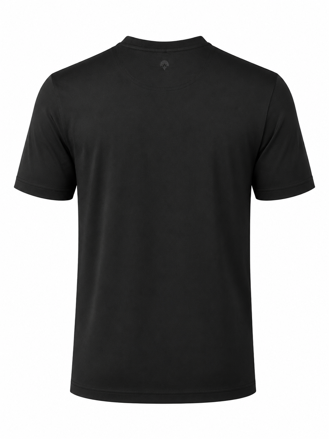 “The Tully” Stretch Cotton Tee in Black