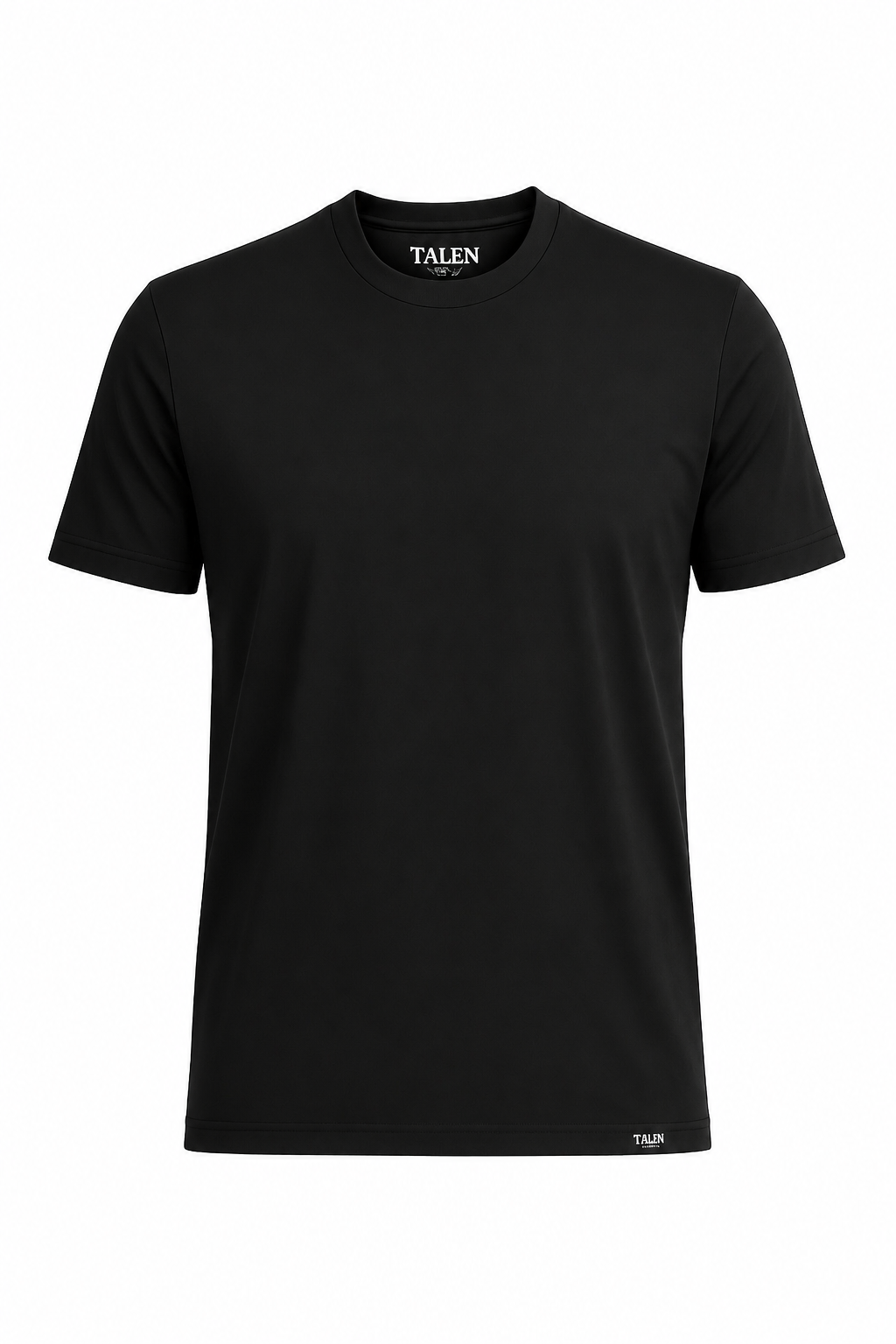 “The Tully” Stretch Cotton Tee in Black