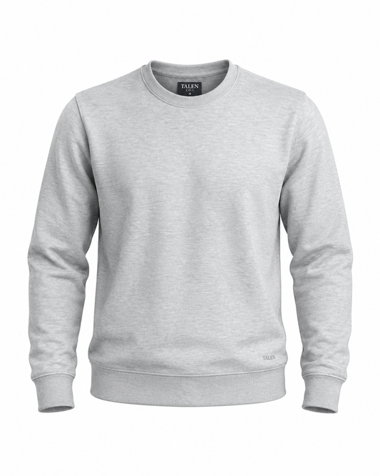“The Neuman” Crewneck Sweatshirt in Gray