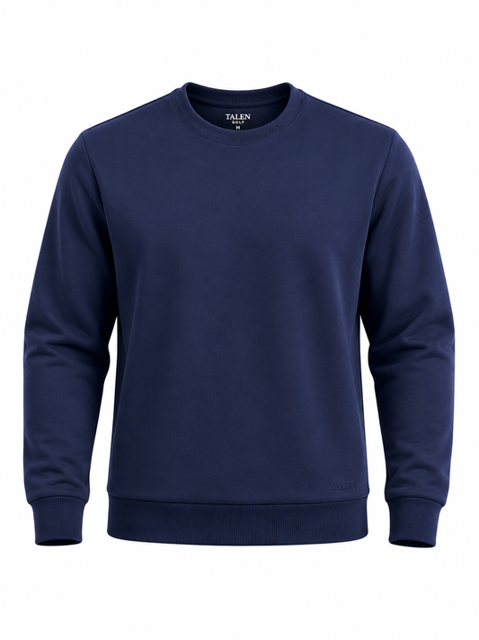 “The Neuman” Crewneck Sweatshirt in Navy