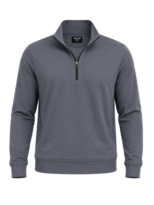 “The Benjamin” Quarter Zip in Steel