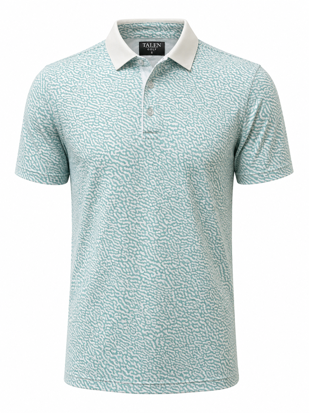 Sea Foam Green TALEN Print Performance Polo